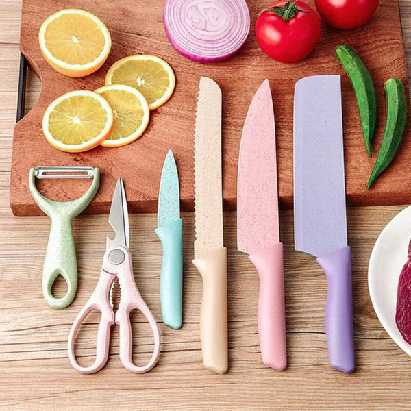 Set juego cuchillos KITCHEN KNIFE autentic profesional de estudio